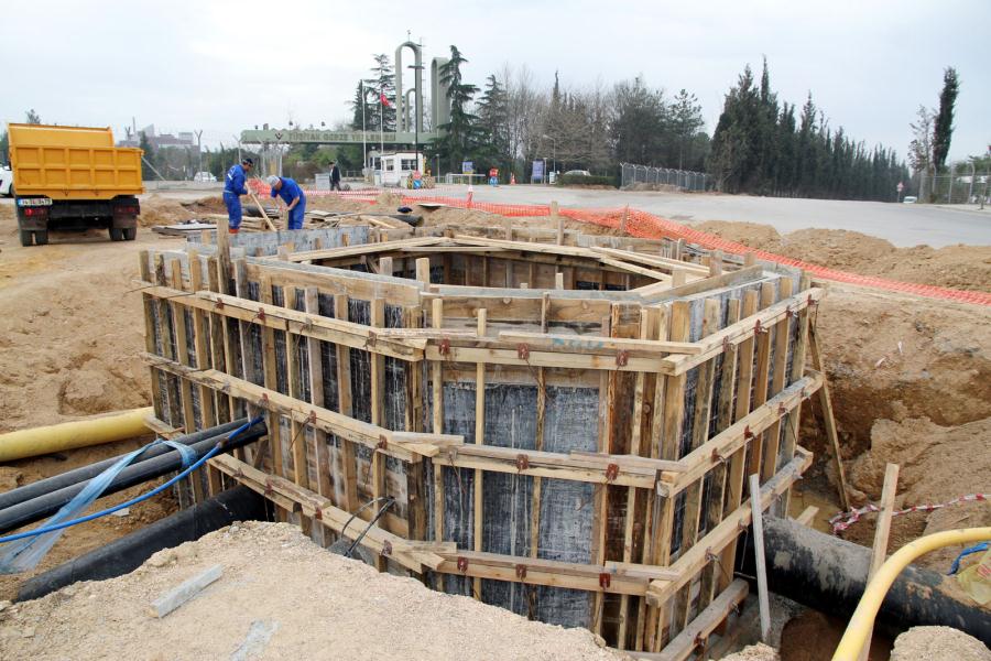 GEBZE DE 500 MM ÇAPINDAKİ İÇMESUYU HATTI YENİLENİYOR