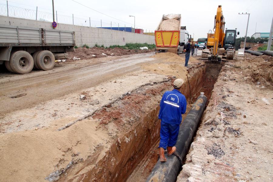 GEBZE DE 500 MM ÇAPINDAKİ İÇMESUYU HATTI YENİLENİYOR