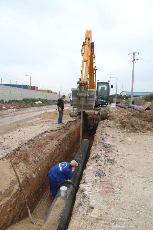 GEBZE DE 500 MM ÇAPINDAKİ İÇMESUYU HATTI YENİLENİYOR