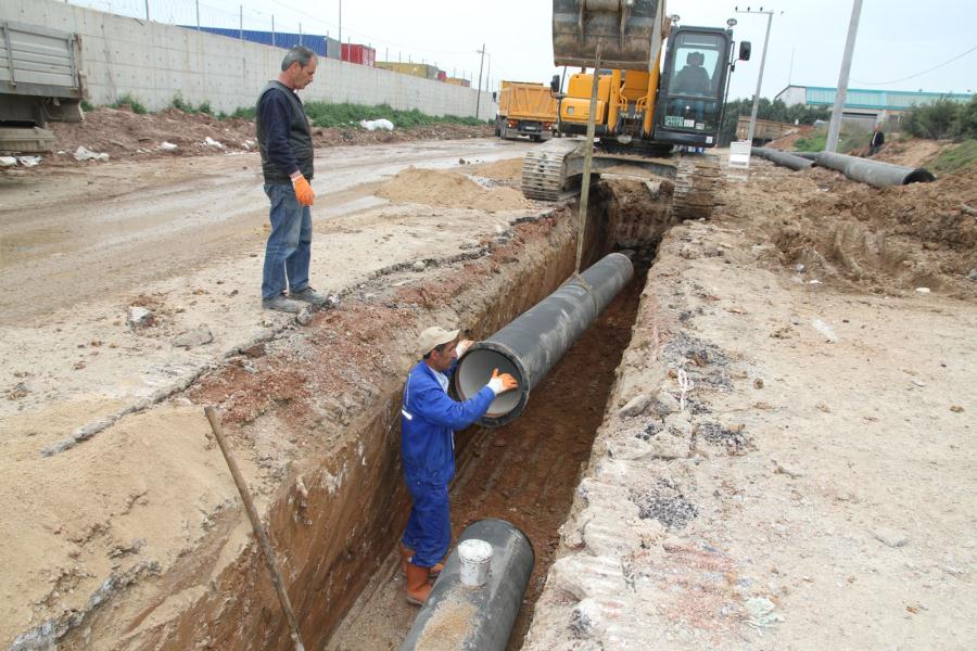 GEBZE DE 500 MM ÇAPINDAKİ İÇMESUYU HATTI YENİLENİYOR