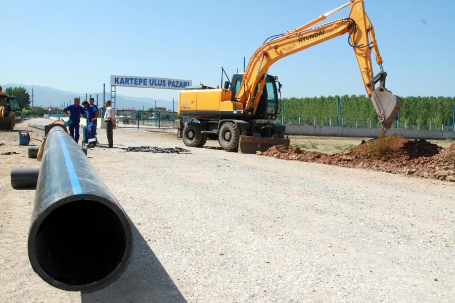İSU, ÇELİK FABRİKASINA SU GÖTÜRÜYOR