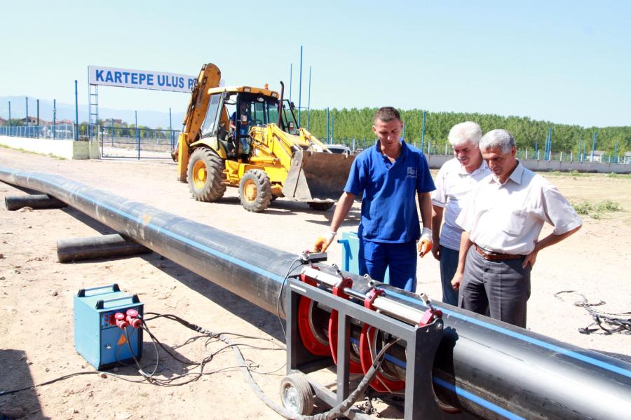 İSU, ÇELİK FABRİKASINA SU GÖTÜRÜYOR