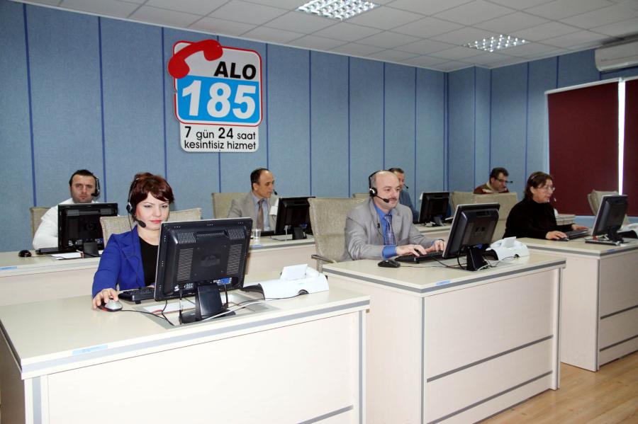 ÇAĞDAŞ HİZMET;ALO 185 ÇAĞRI MERKEZİ