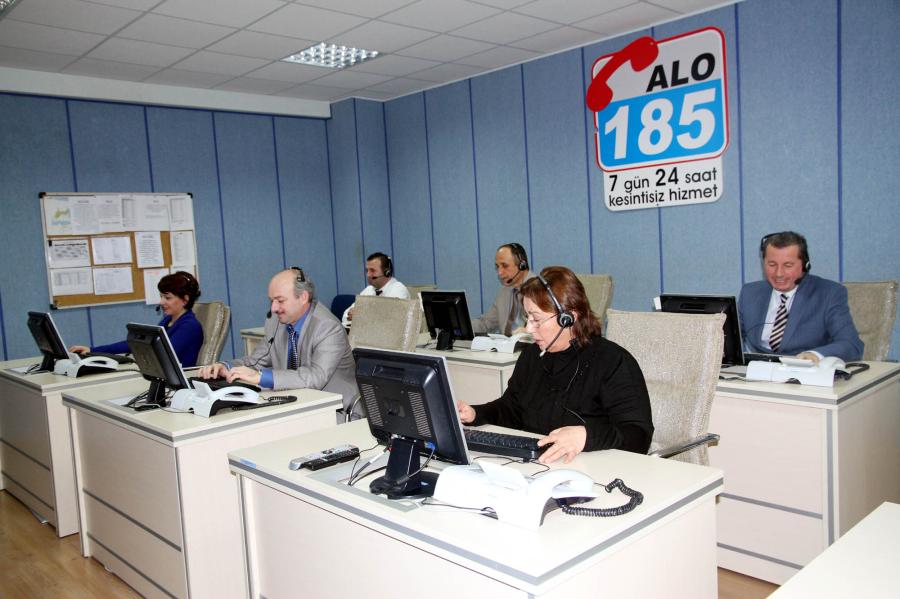 ÇAĞDAŞ HİZMET;ALO 185 ÇAĞRI MERKEZİ