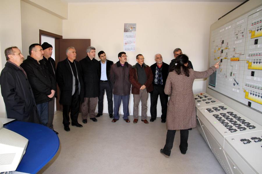 KÖY MUHTARLARI İSU TESİSLERİNİ GEZDİ