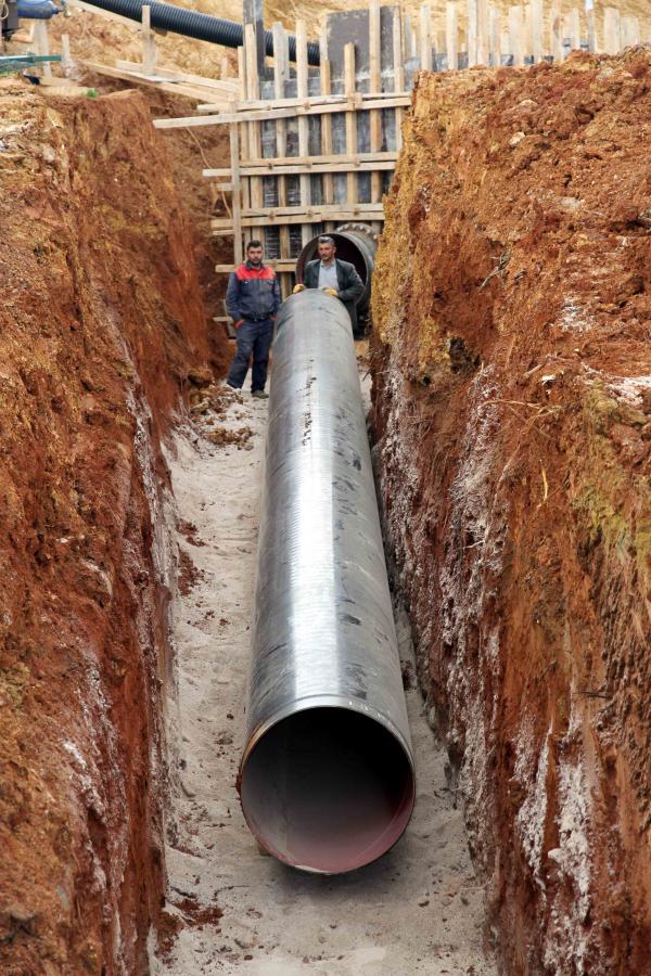 NAMAZGAH BARAJI İÇMESUYU İSALE HATLARI YAPILIYOR