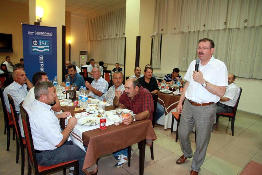 İSU, GEBZE, DARICA, DİLOVASI VE ÇAYIROVA PERSONELİNİ İFTARDA BULUŞTURDU