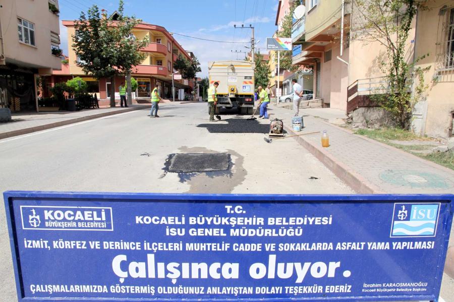 ARIZA SONRASI ASFALT TAMİRİ YAPIYORUZ