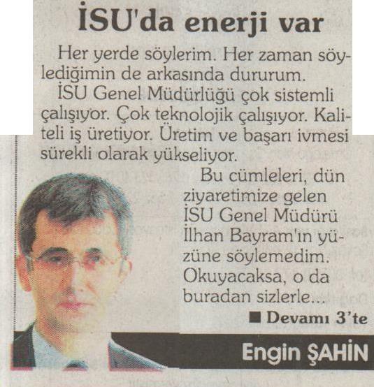 İSU'DA ENERJİ VAR