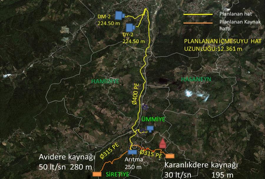 GÖLCÜK AVİDERE SU KAYNAĞI ŞEBEKEYE KAZANDIRILACAK