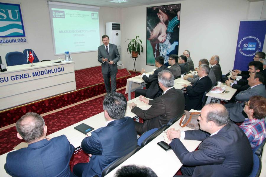 İZMİT’TEKİ LİSE MÜDÜRLERİNE  KURAKLIK VE ALINAN ÖNLEMLER ANLATILDI