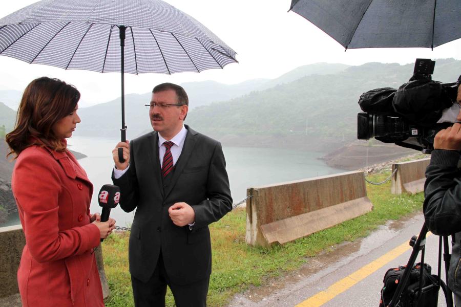 ULUSAL VE YEREL TV KANALLARINDA SUYUN DURUMUNU ANLATTI