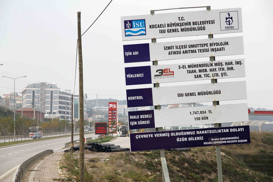 İZMİT UMUTTEPE BÖLGESİNDE ARITMA TESİSİ YAPILIYOR