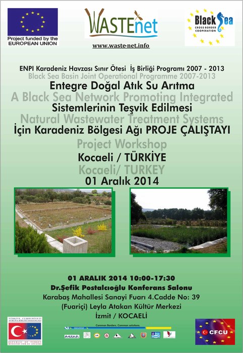 DOĞAL ATIKSU ARITMA SİSTEMLERİ ÇALIŞTAYI KOCAELİ’DE YAPILACAK