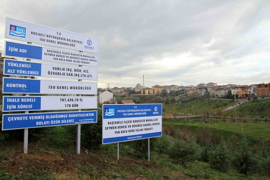 DERİNCE VE BAŞİSKELE’DE İKİ DERE ISLAH EDİLİYOR