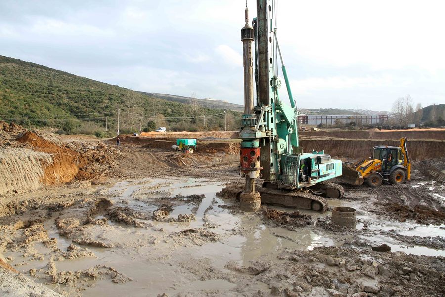 DİLOVASI ARITMA TESİSİ’NDE  FORE KAZIK ÇALIŞMALARI