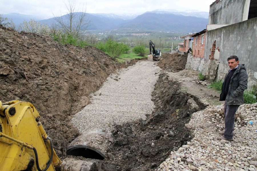 KARTEPE ACISU YAĞMURSUYU HATTI’NA KAVUŞUYOR