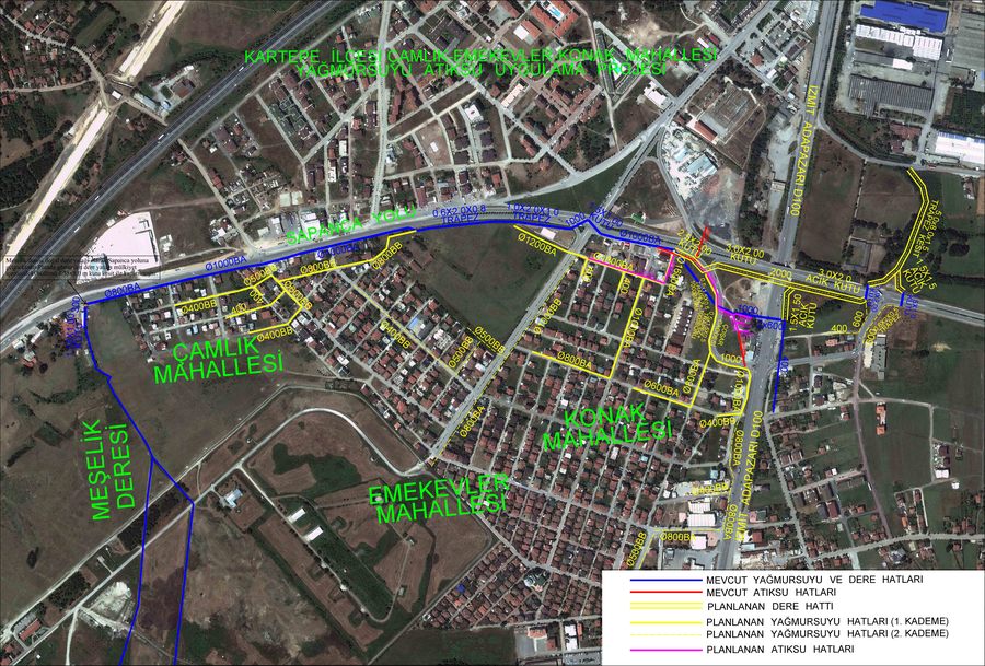 KARTEPE UZUNÇİFTLİKTE 3.7 KM YAĞMURSUYU ALTYAPISI
