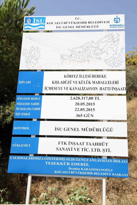 KÖRFEZ HEREKE’DE 22 KM ALTYAPI YENİLENİYOR