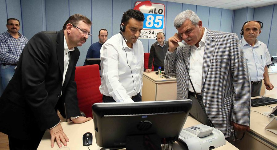 BAŞKAN KARAOSMANOĞLU, SCADA VE ALO185’İ DENETLEDİ
