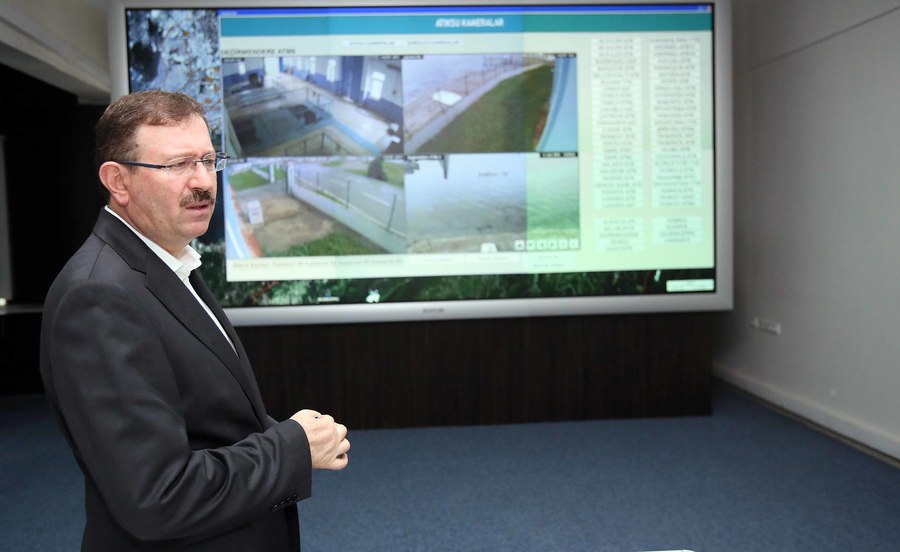 BAŞKAN KARAOSMANOĞLU, SCADA VE ALO185’İ DENETLEDİ