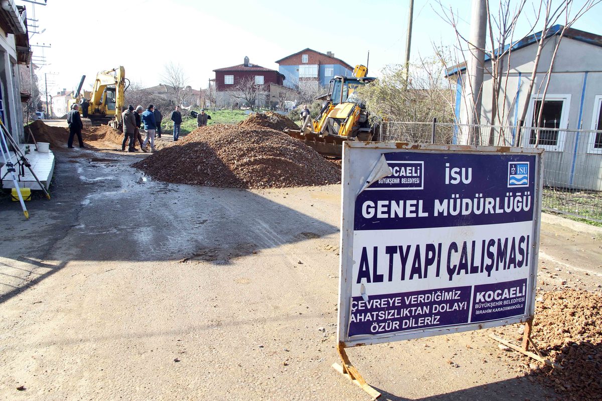 GEBZE’DE ÜÇ MAHALLEDE 34 KM ALTYAPI