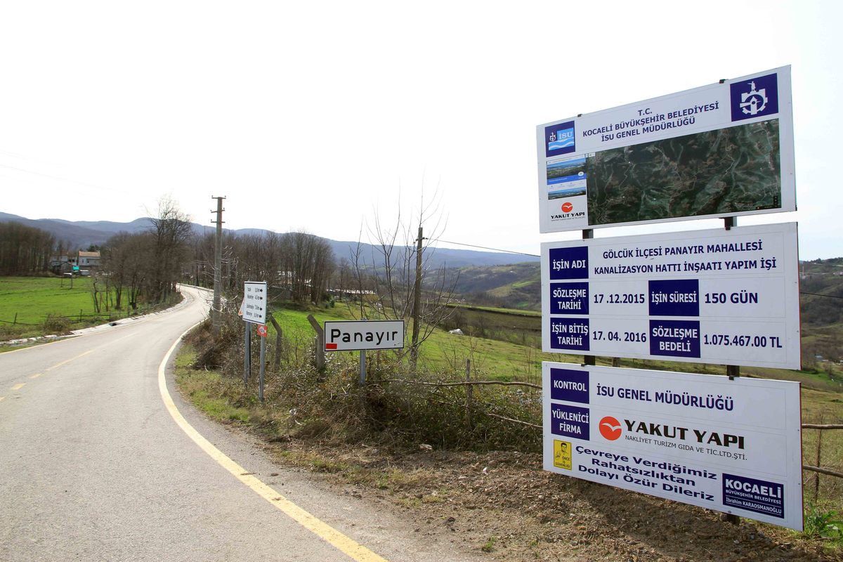 GÖLCÜK PANAYIR MAHALLESİ’NDE ATIKSU ALTYAPISI