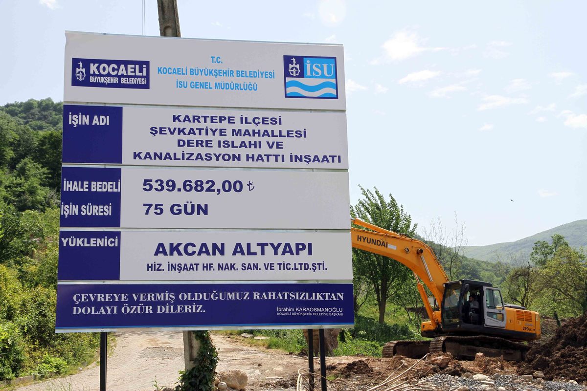 KARTEPE ARSLANBEY ŞEVKATİYE’DE DERE ISLAHI