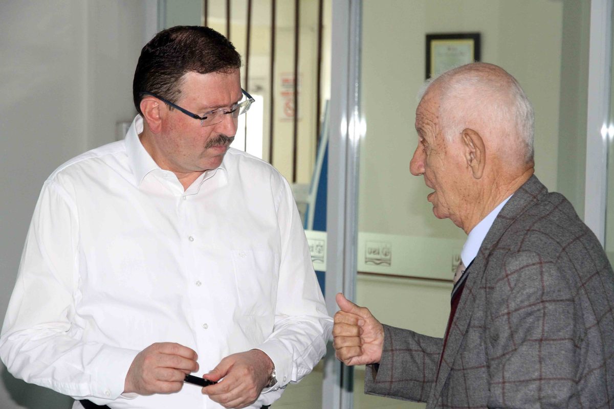 İSU GENEL MÜDÜRÜ, 60 YILLIK TECRÜBELİ MÜHENDİSİ AĞIRLADI