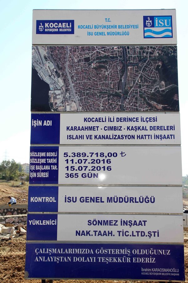 DERİNCE’DE YAĞMURSULARINI KONTROL ALTINA ALMAK İÇİN DERELER ISLAH EDİLİYOR.