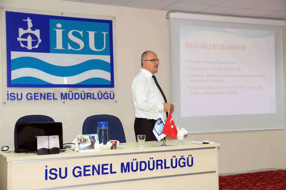 İSU YÖNETİCİLERİNE SAĞLIK SEMİNERİ VERİLDİ.