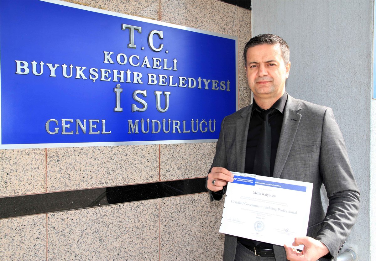 İSU İÇ DENETÇİSİ, ULUSLARARASI SERTİFİKA ALDI