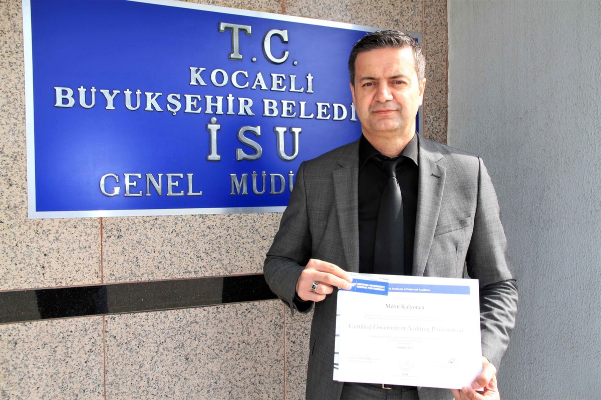 İSU İÇ DENETÇİSİ, ULUSLARARASI SERTİFİKA ALDI
