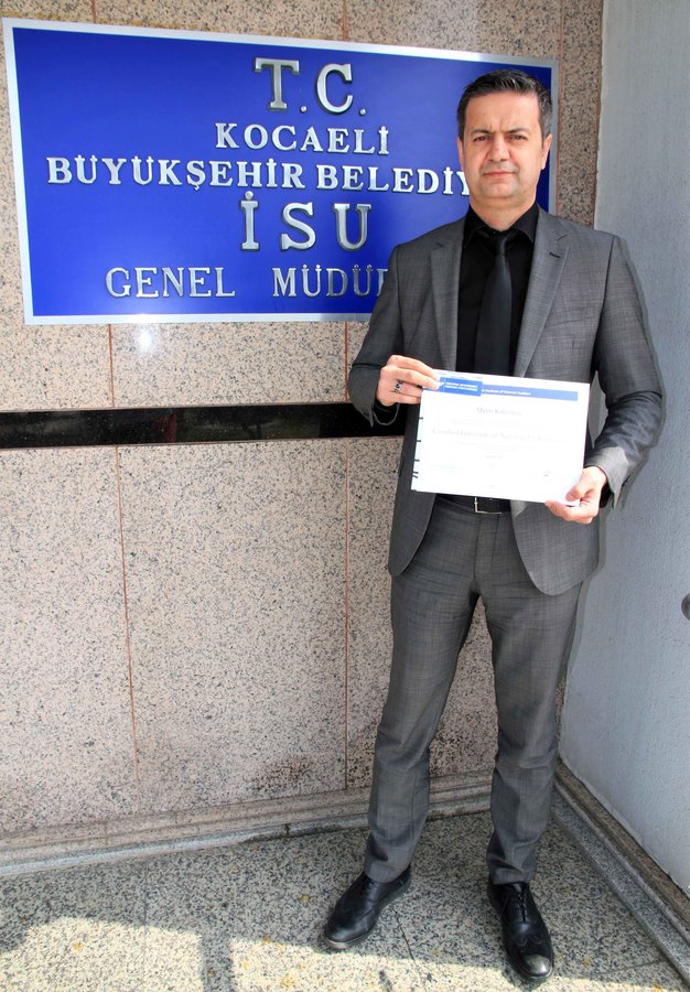 İSU İÇ DENETÇİSİ, ULUSLARARASI SERTİFİKA ALDI