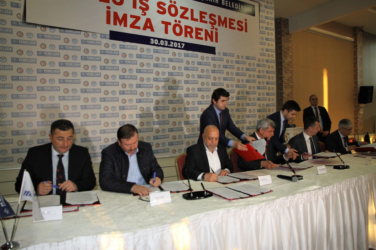 BÜYÜKŞEHİR ve İSU’DA TOPLU İŞ SÖZLEŞMESİ İMZALANDI