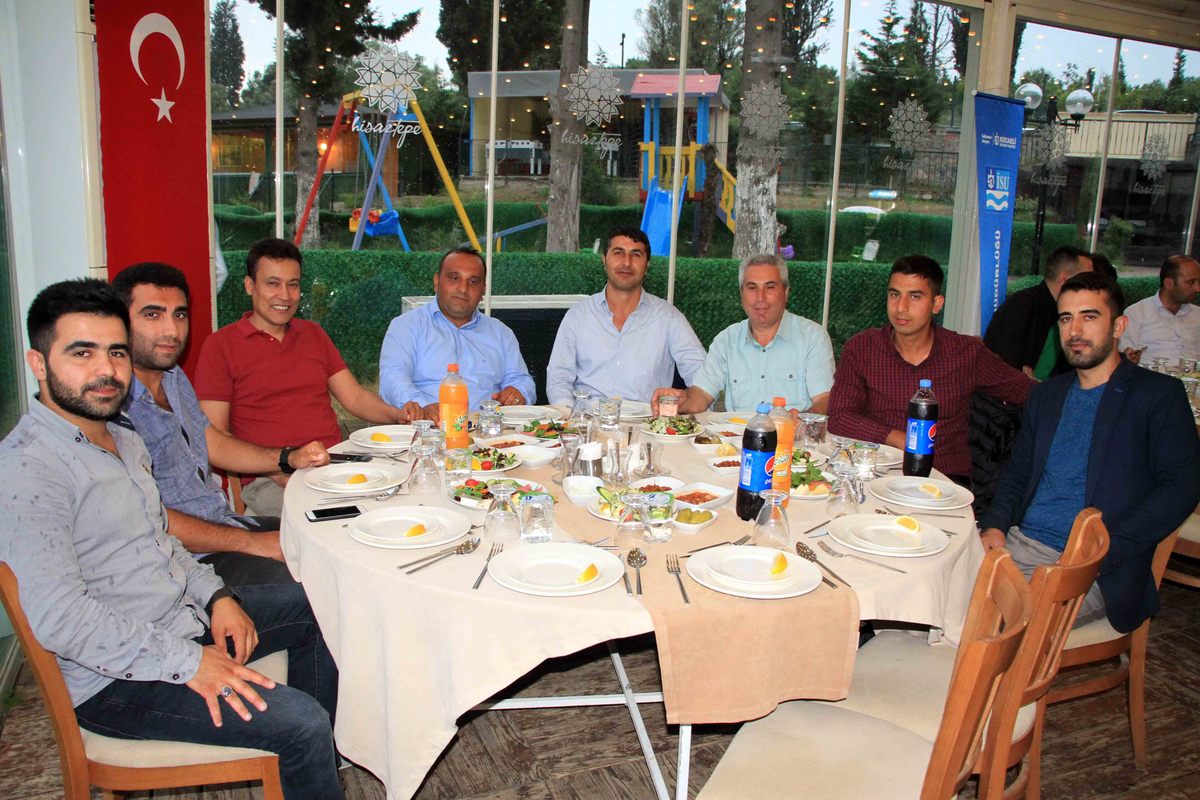 İSU GELENEKSEL İFTARI 4 İLÇE PERSONELİN KATILIMI İLE YAPILDI