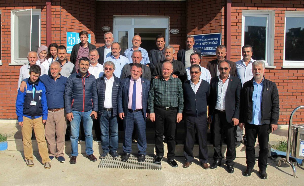 KARTEPE MAHALLE MUHTARLARI İSU TESİSLERİNİ YERİNDE İNCELEDİ.