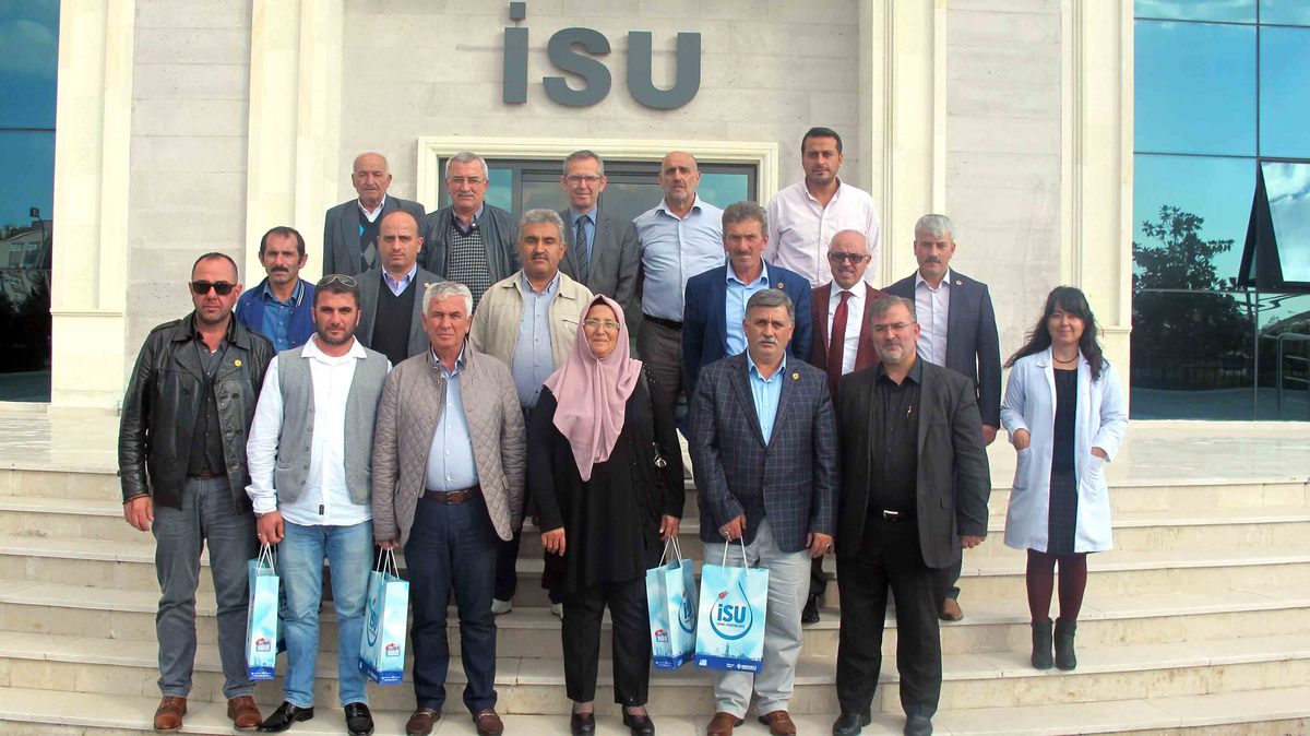 BAŞİSKELE MAHALLE MUHTARLARI İSU YATIRIMLARINI YERİNDE İNCELEDİ.