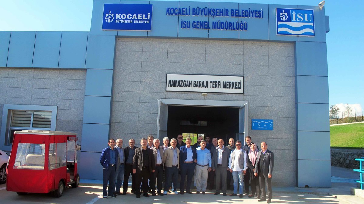 BAŞİSKELE MAHALLE MUHTARLARI İSU YATIRIMLARINI YERİNDE İNCELEDİ.