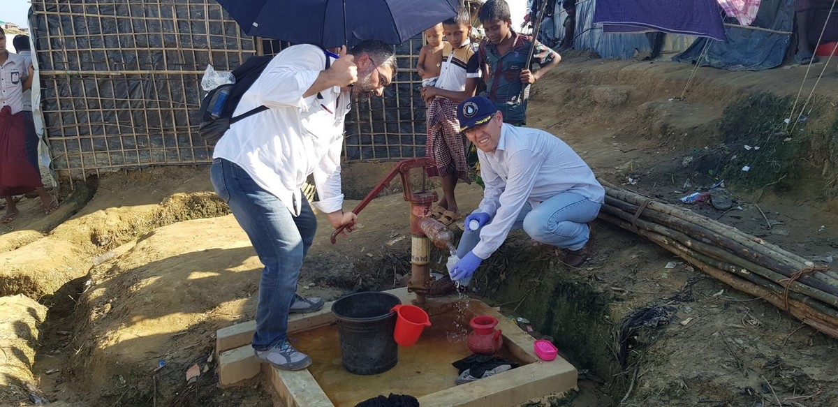 İSU, BANGLADEŞ’ TE ARAKAN MÜLTECİ KAMPINDA SU KUYULARI AÇTI