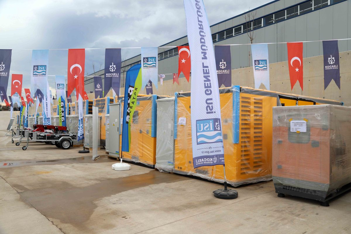 İSU KIŞ HAZIRLIKLARINI TAMAMLADI: 23 ADET JENERATÖR VE 3 ADET MOTOPOMP ALDI.