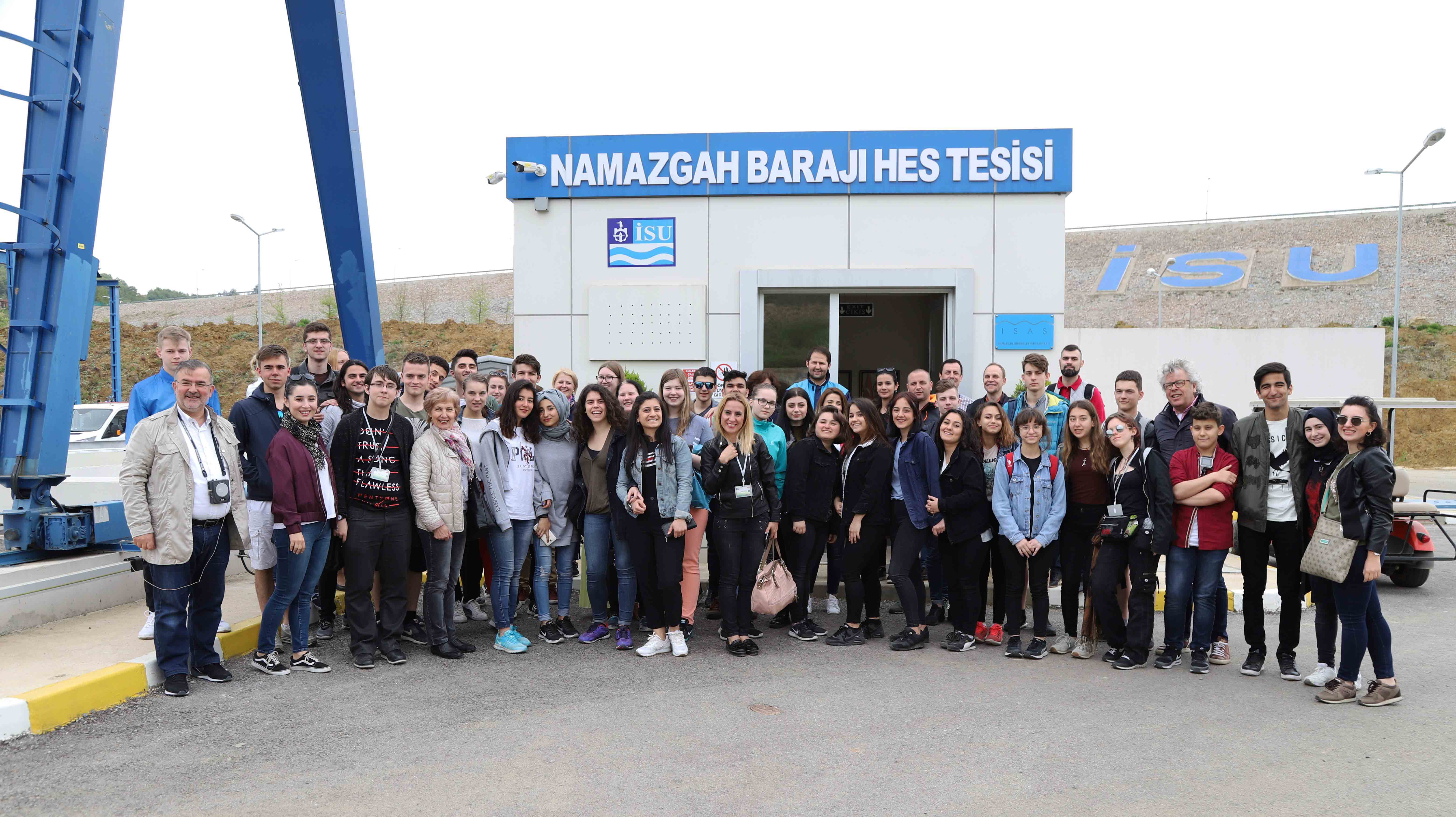 AVRUPALI ÖĞRENCİLER İSU TESİSLERİNİ GEZDİ