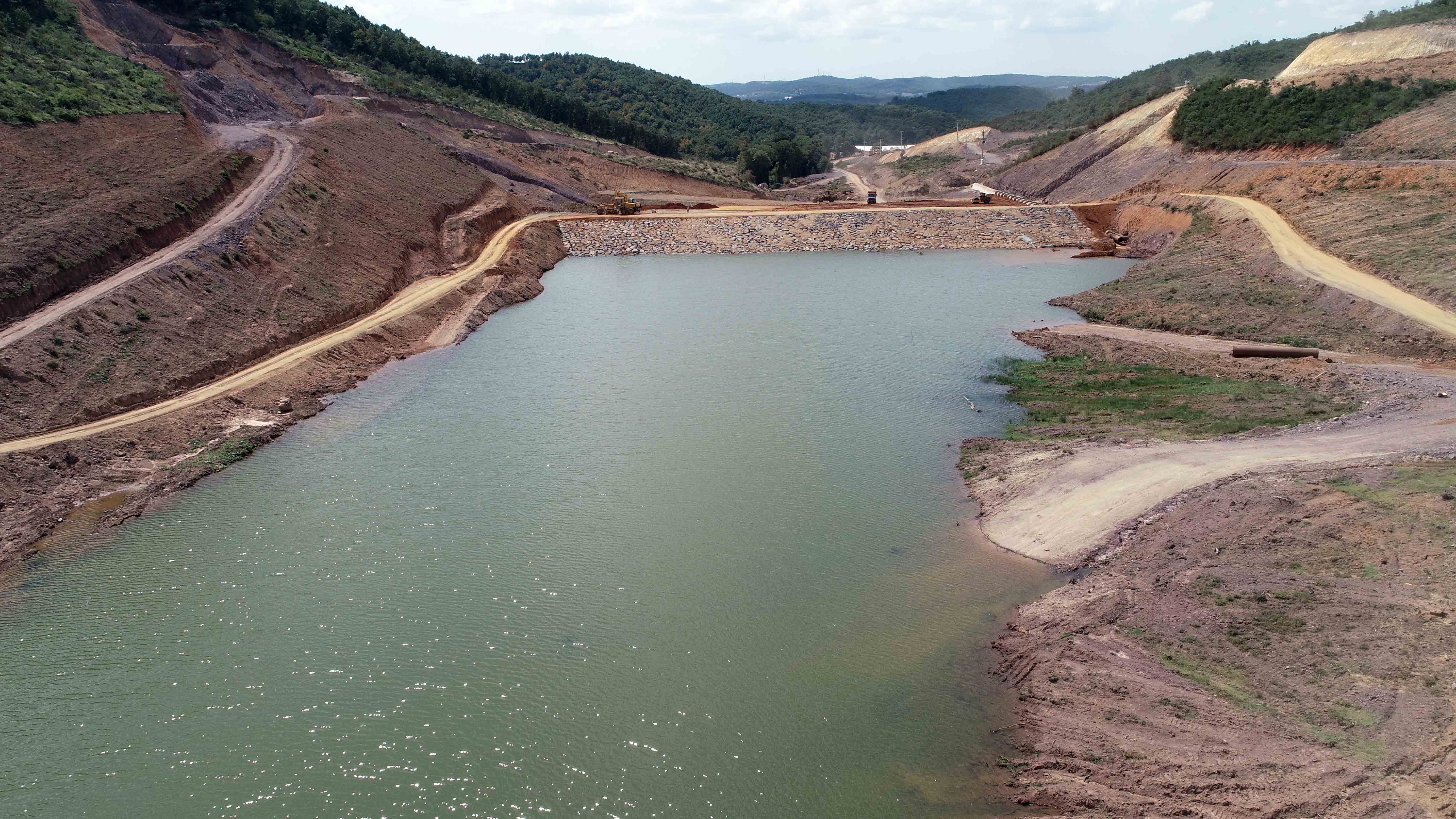 GEBZE OVACIK KOVALIDERE GÖLETİ İNŞAATI SÜRÜYOR