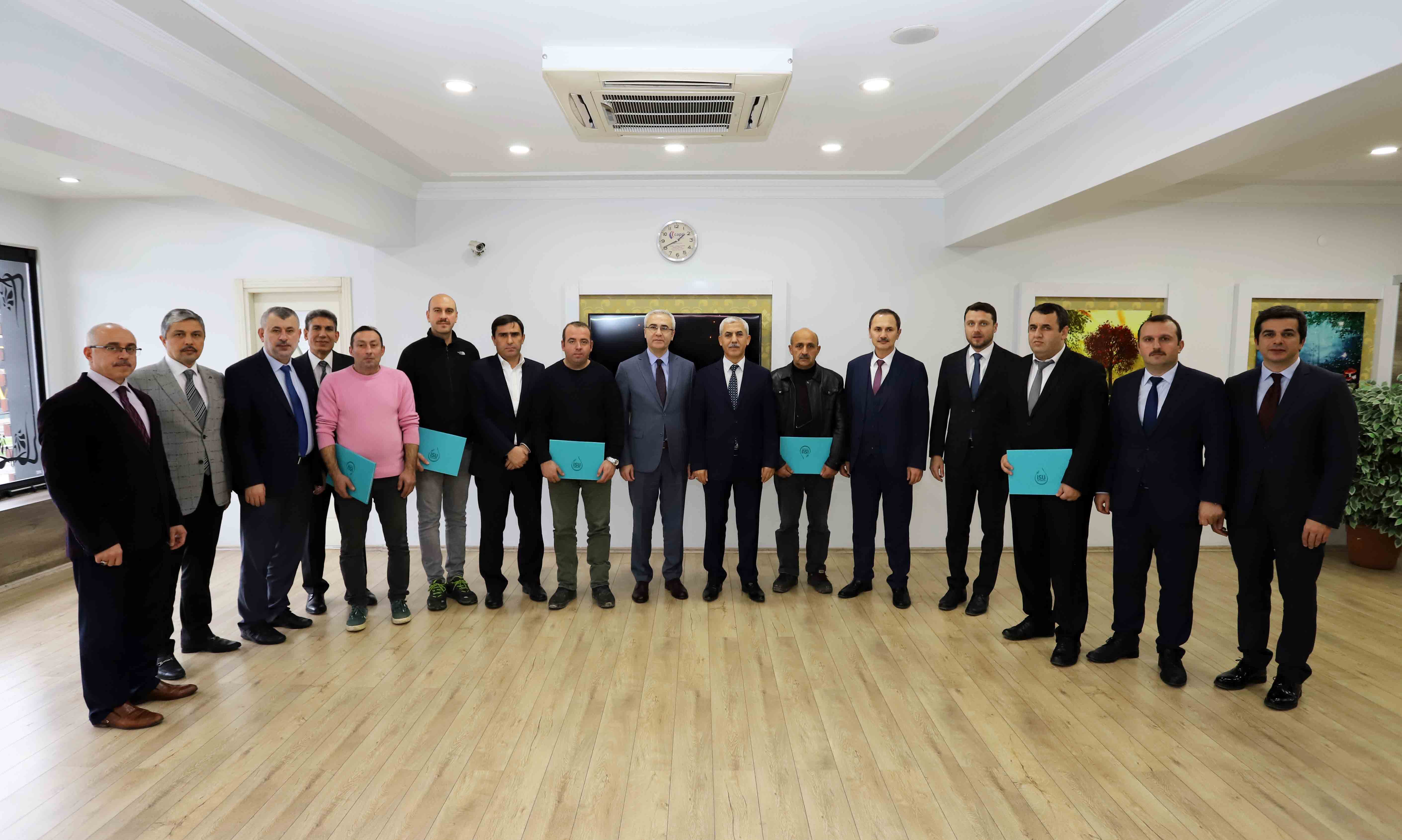 İSU KARTEPE PERSONELİ TAKDİR BELGESİ İLE ÖDÜLLENDİRİLDİ 