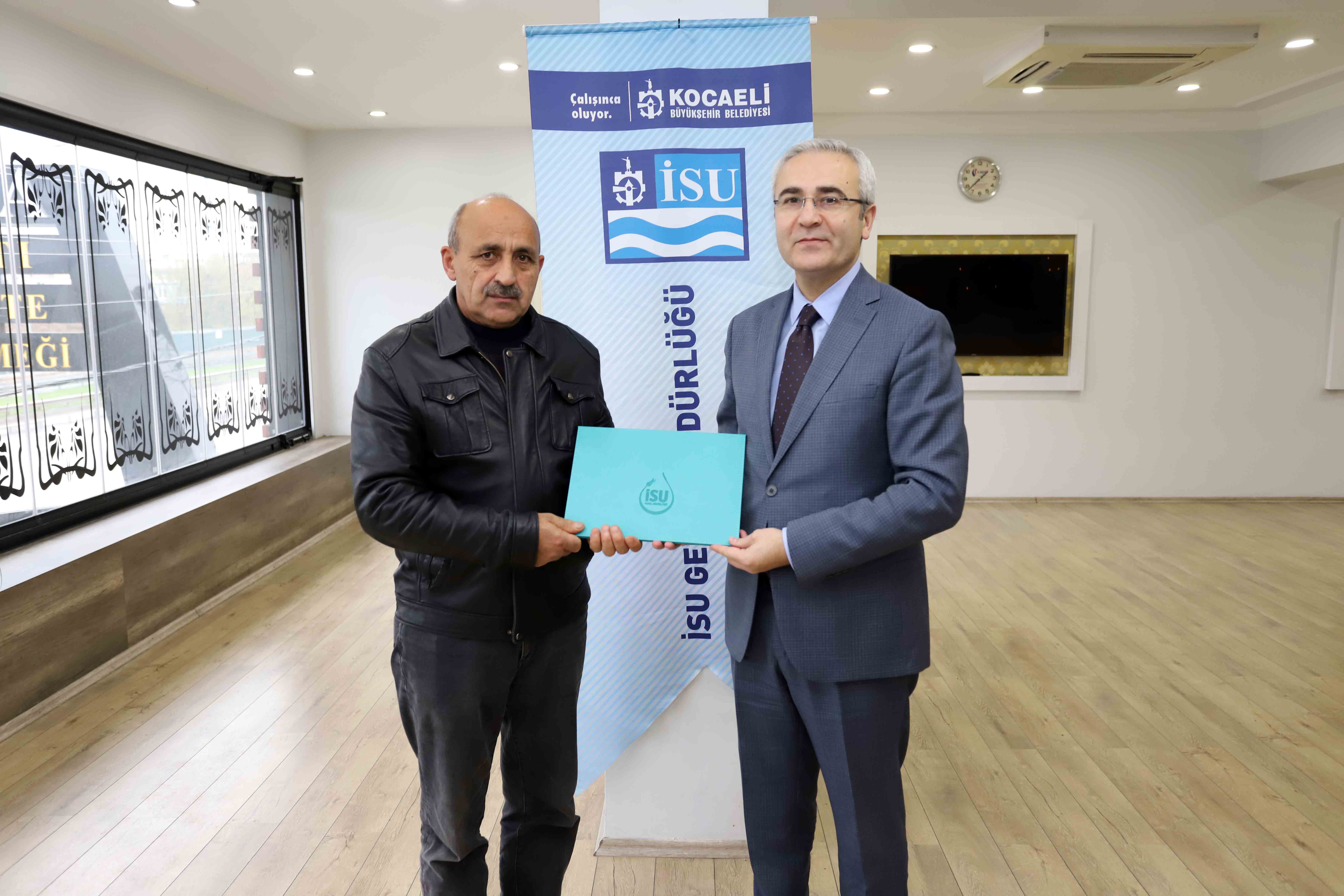 İSU KARTEPE PERSONELİ TAKDİR BELGESİ İLE ÖDÜLLENDİRİLDİ 