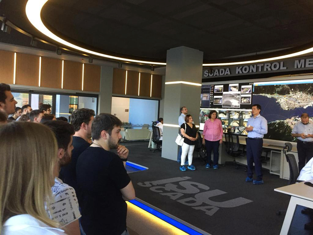 KARABÜK ÜNİVERSİTESİ İSU SCADA KONTROL MERKEZİNİ İNCELEDİ