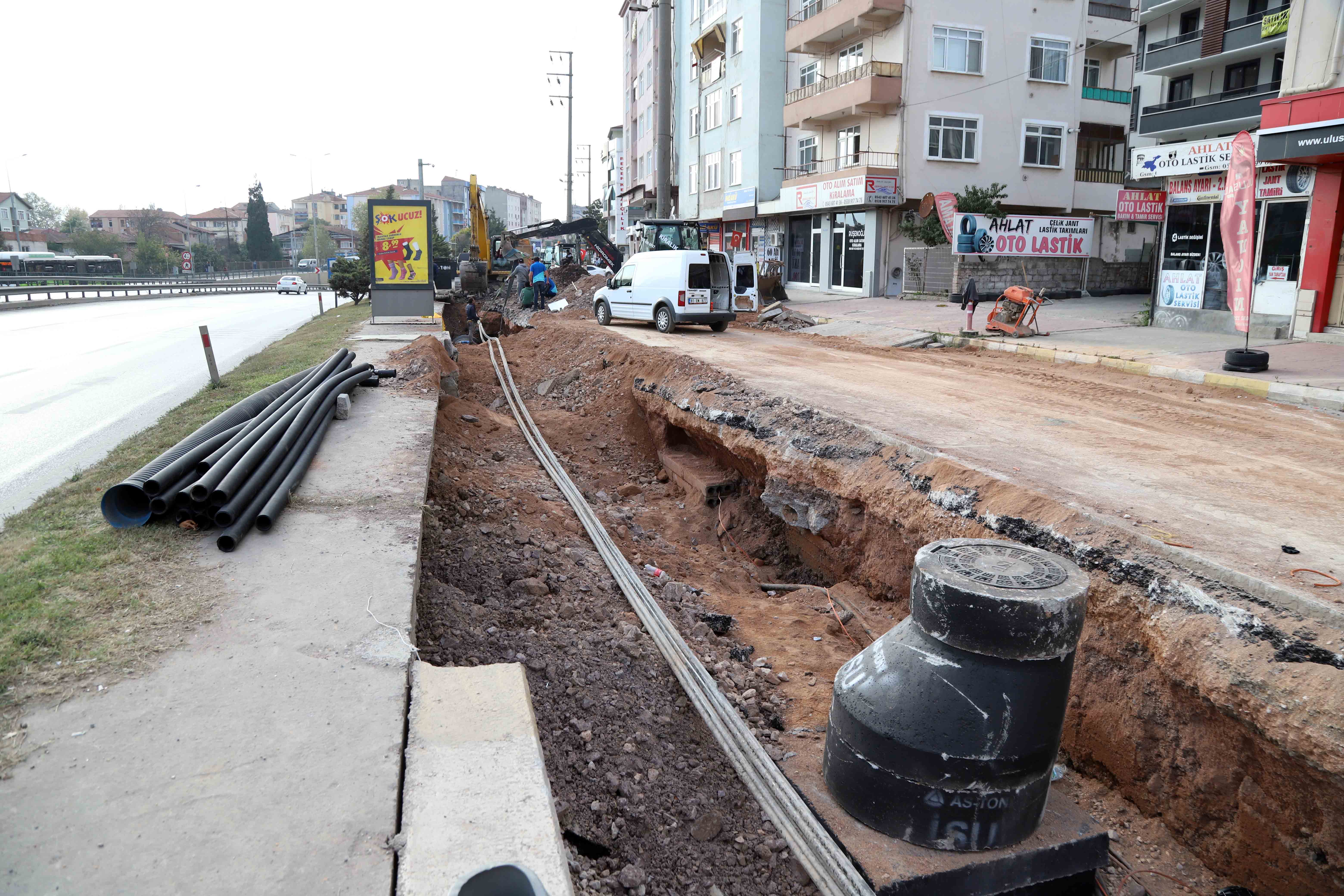 DERİNCE TÜNEL BÖLGESİNDE YAĞMURSUYU PROBLEMİNE SON