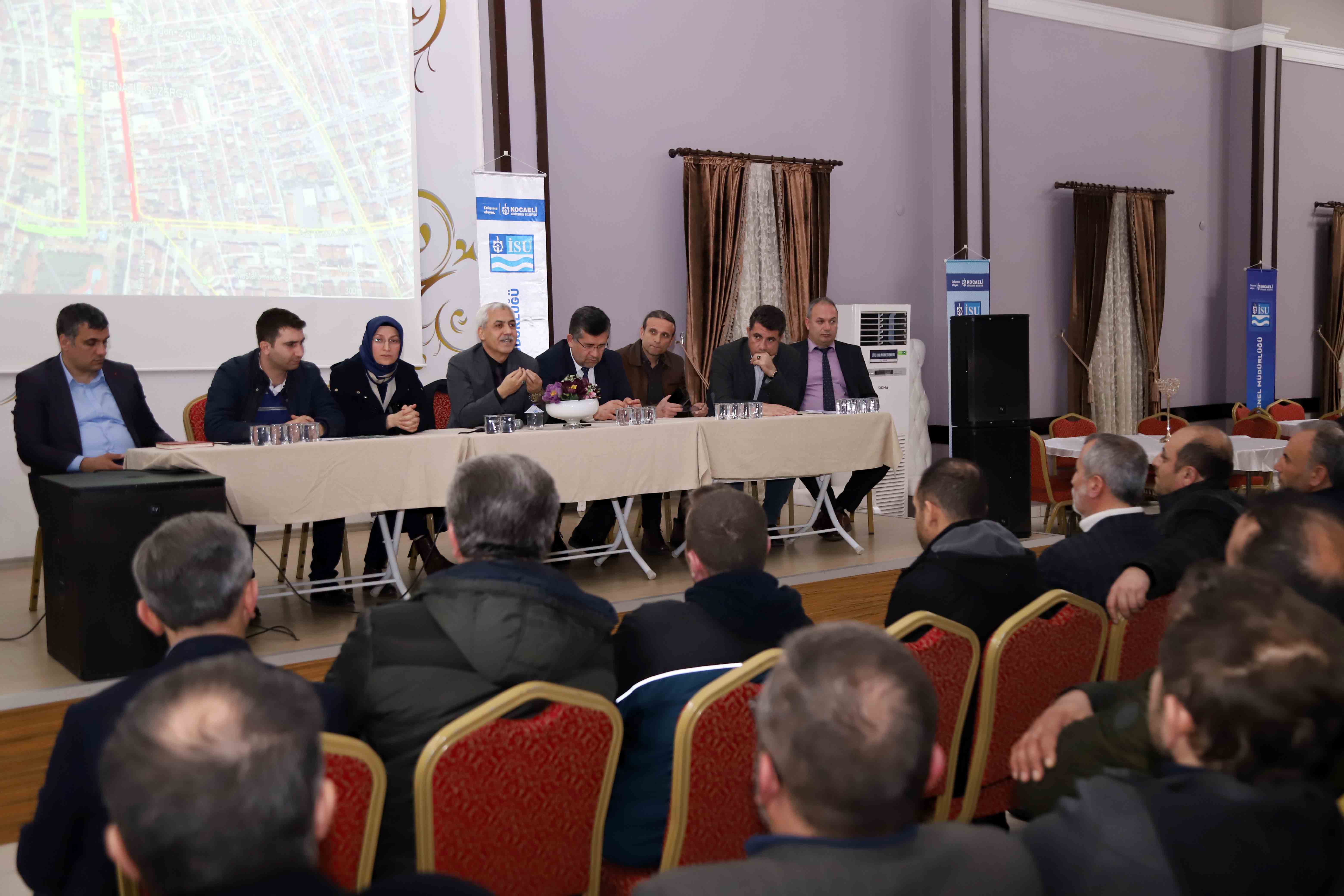 İZMİT’TE ALTYAPI ÇALIŞMALARI İÇİN BİLGİLENDİRME TOPLANTISI DÜZENLENDİ