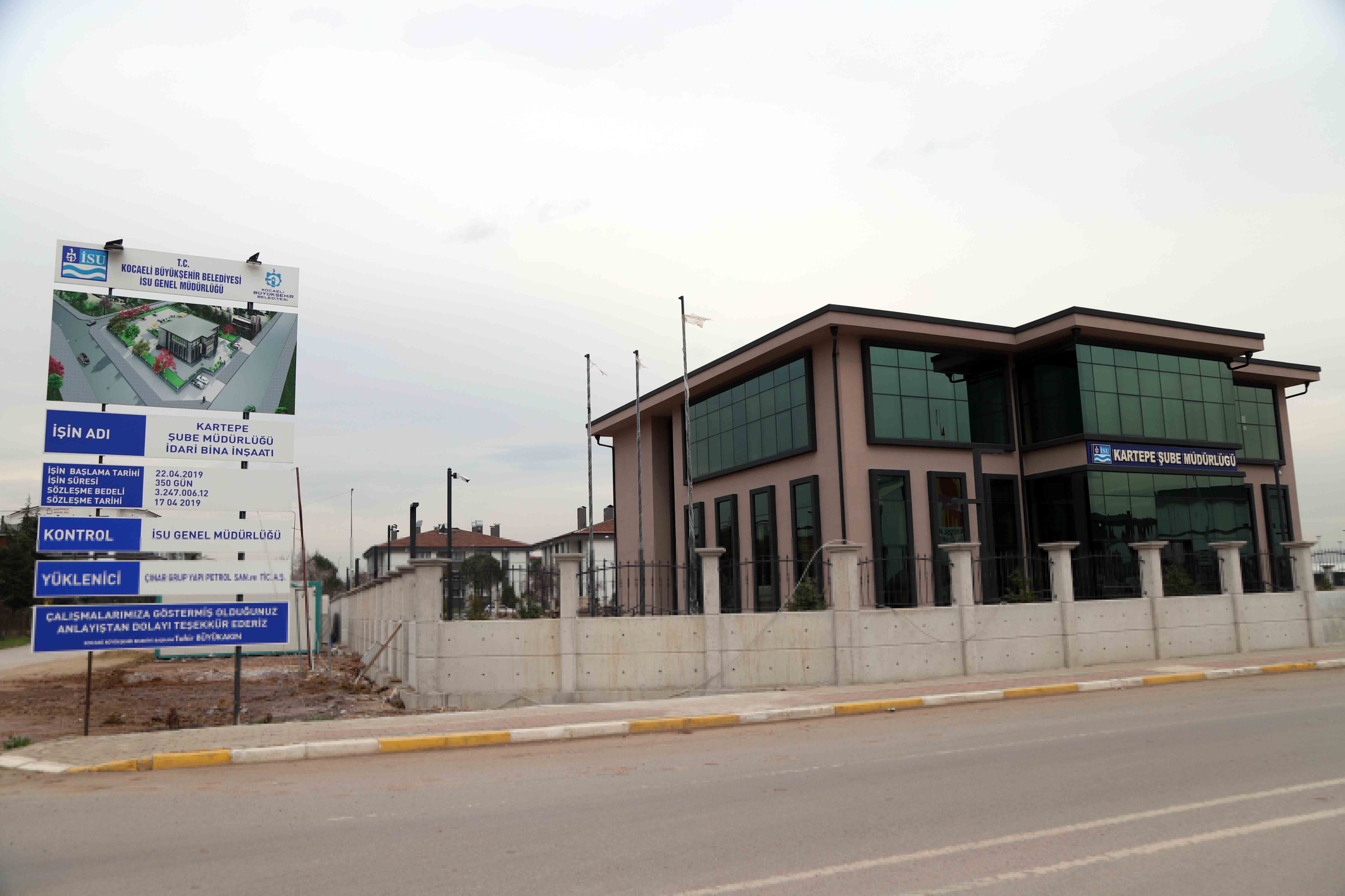 İSU KARTEPE ŞUBE MÜDÜRLÜĞÜ YENİ YERİNDE