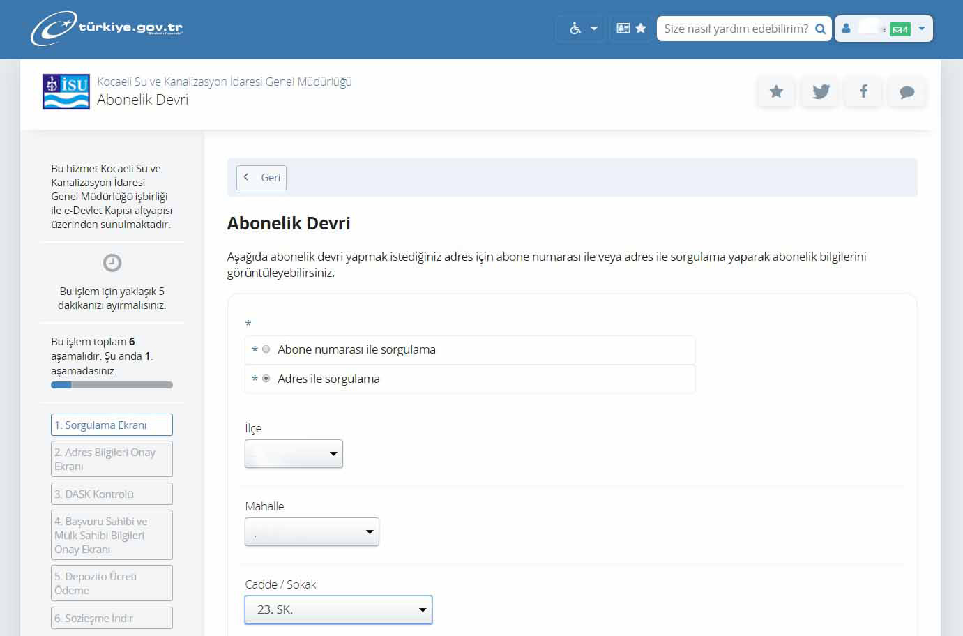 İSU, E-DEVLET ÜZERİNDE HİZMET VERMEYE BAŞLADI